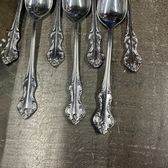 Eldan Japan Stainless Silverware - ELD20 - Teaspoon Lot of 7 - Picture 4 of 7